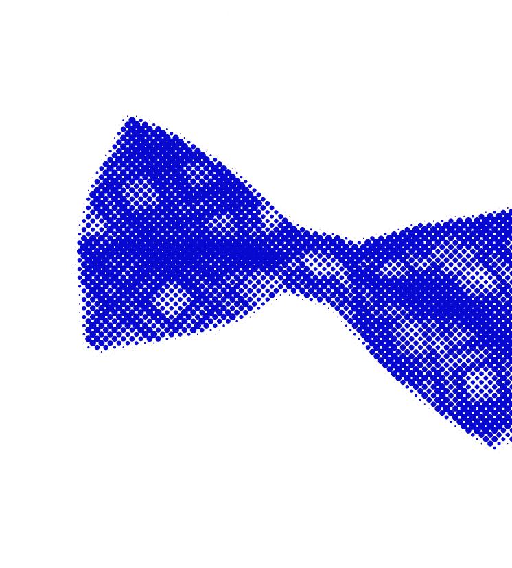 Halftone bow tie